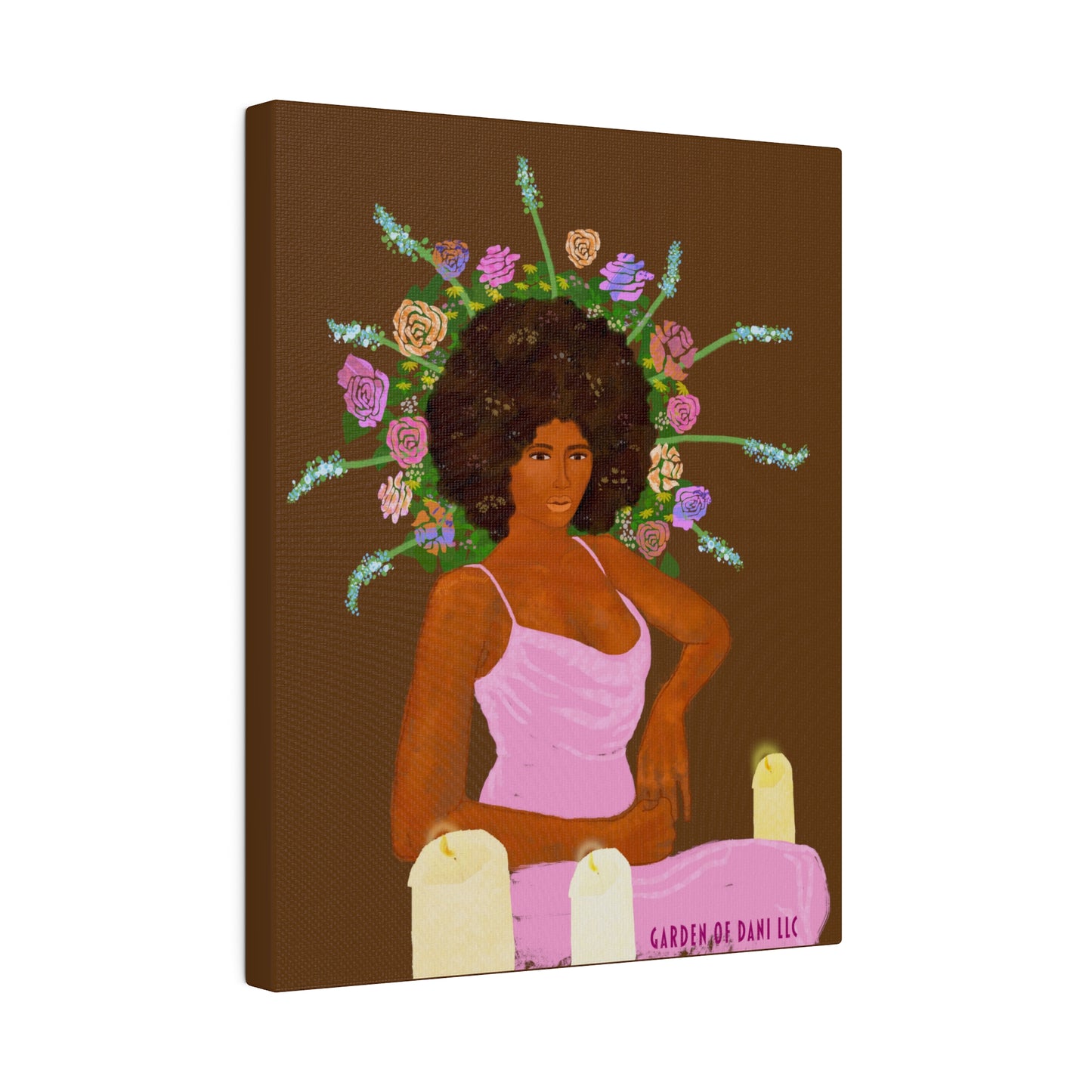 Matte Her Throne Canvas Print (Solid/Rectangle)