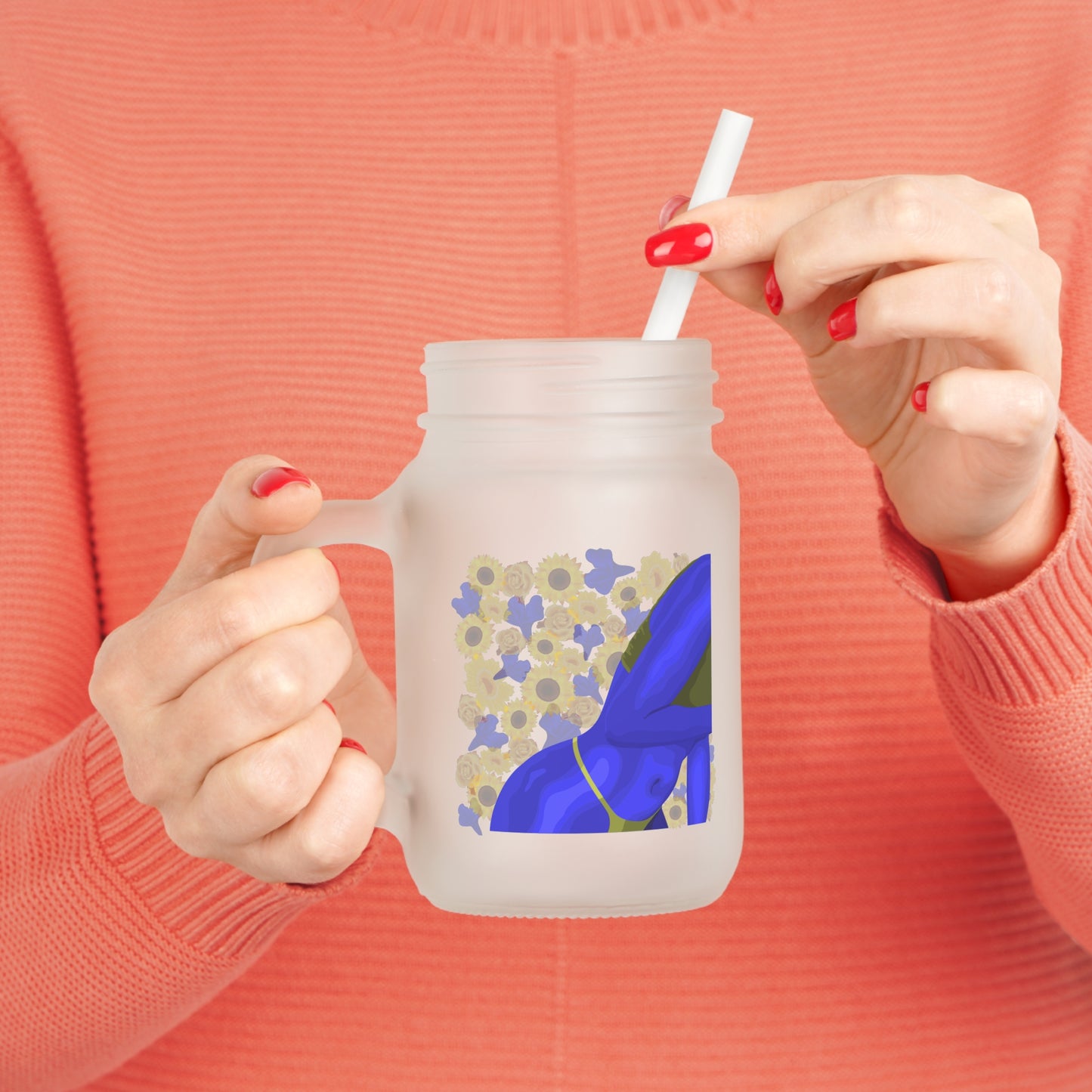 Sapphire Bluez Mason Jar