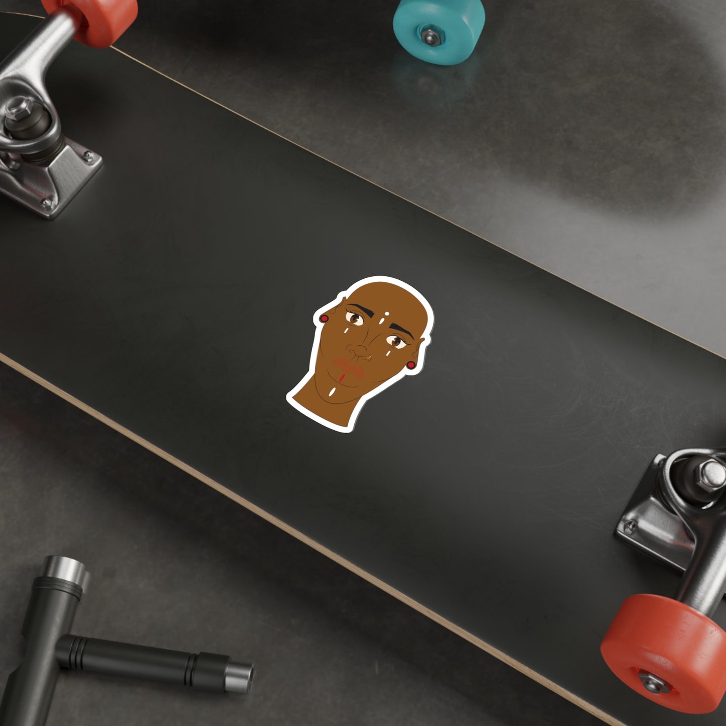 Protected Gravity Die-Cut Sticker