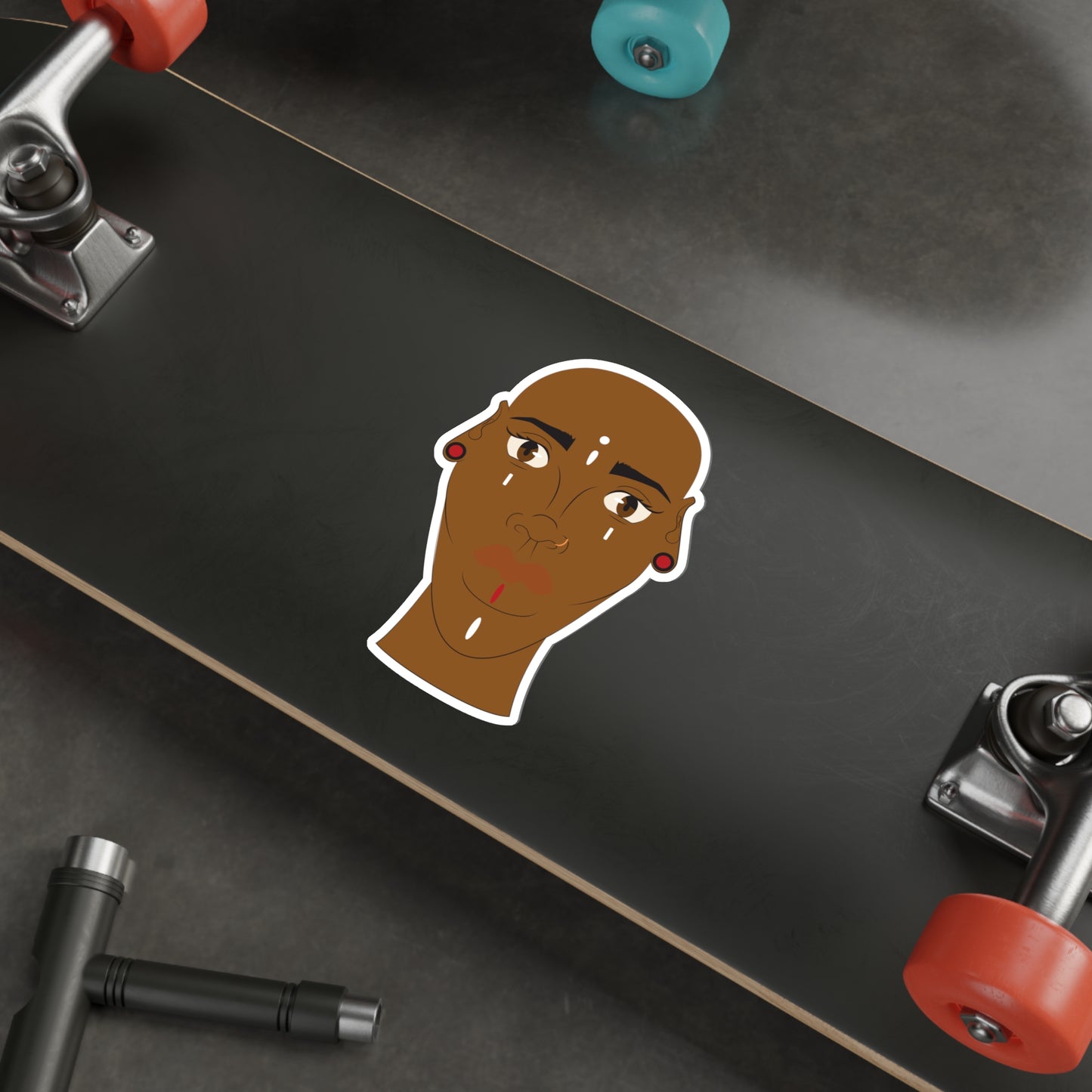 Protected Gravity Die-Cut Sticker