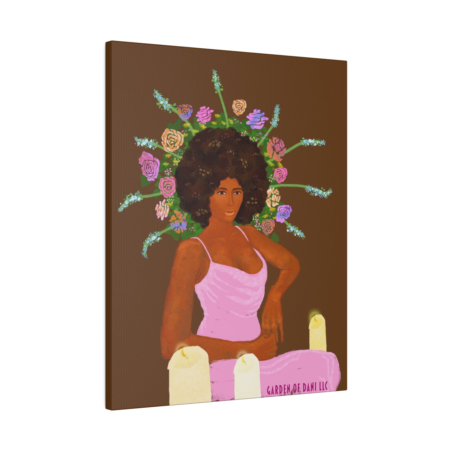 Matte Her Throne Canvas Print (Solid/Rectangle)