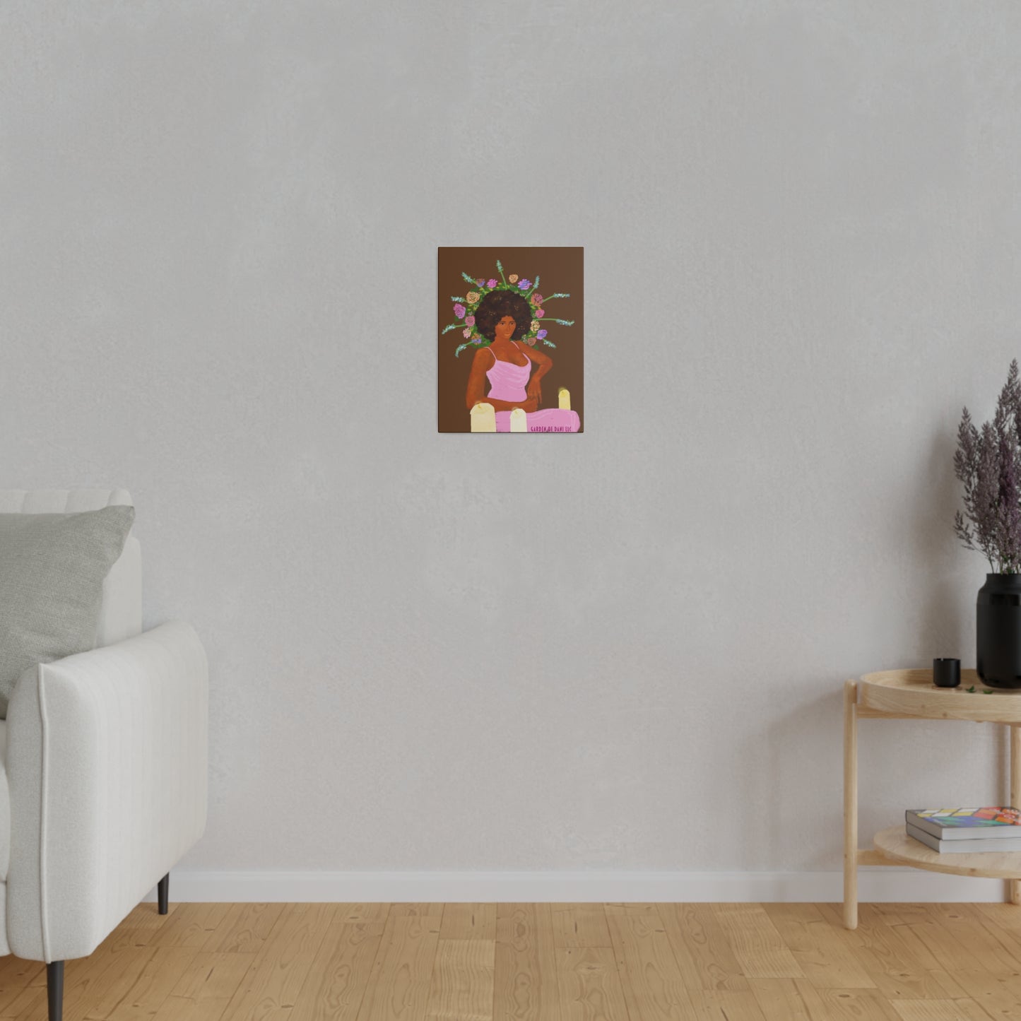 Matte Her Throne Canvas Print (Solid/Rectangle)