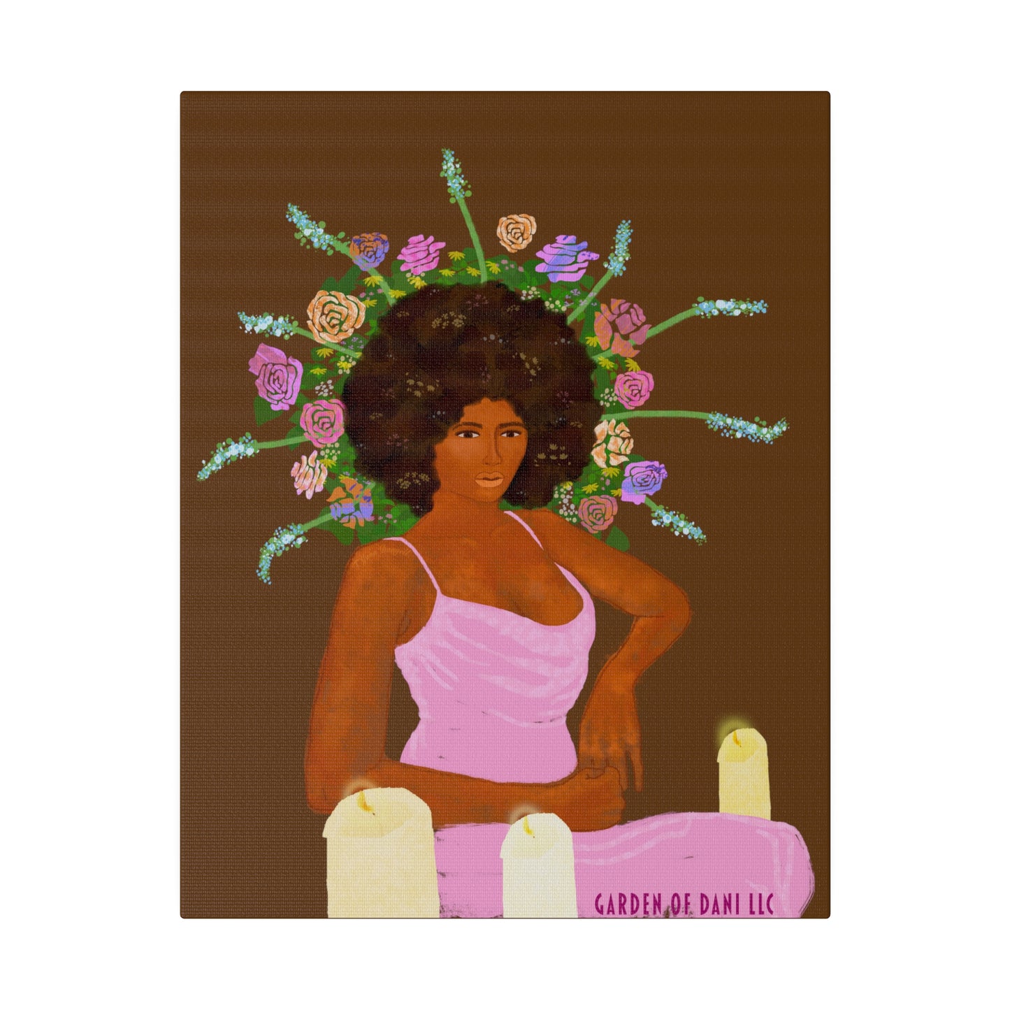Matte Her Throne Canvas Print (Solid/Rectangle)