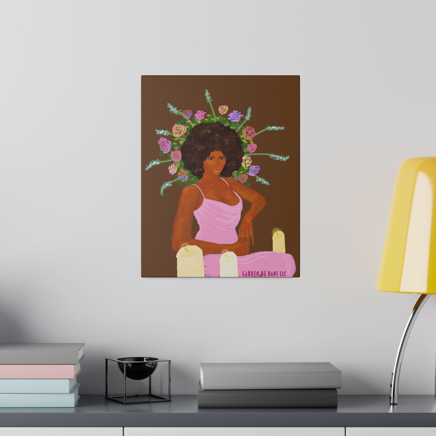 Matte Her Throne Canvas Print (Solid/Rectangle)