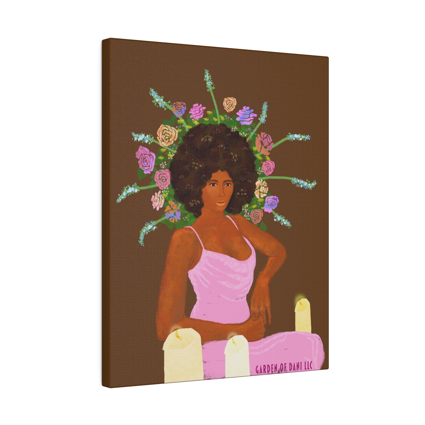 Matte Her Throne Canvas Print (Solid/Rectangle)