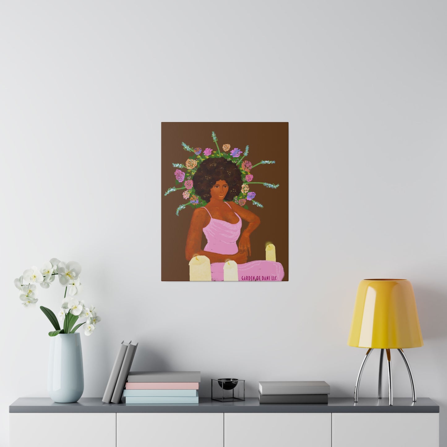 Matte Her Throne Canvas Print (Solid/Rectangle)
