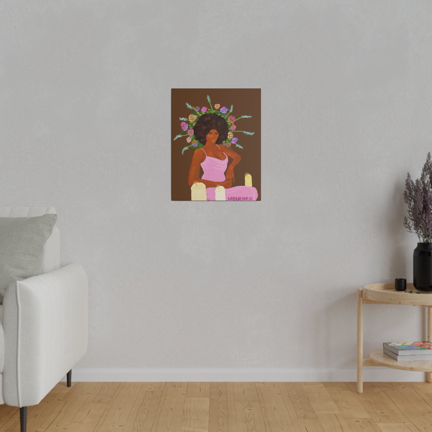 Matte Her Throne Canvas Print (Solid/Rectangle)