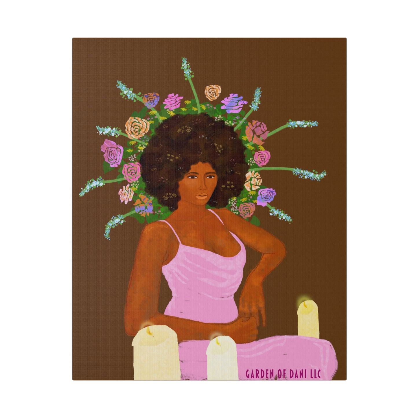 Matte Her Throne Canvas Print (Solid/Rectangle)