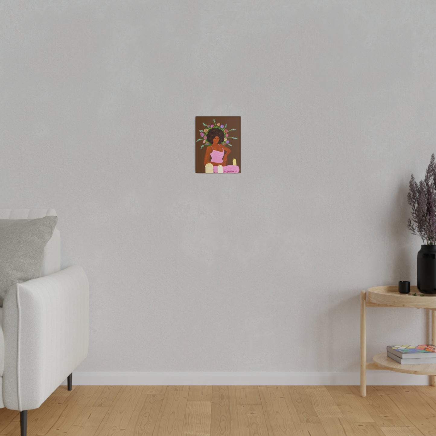 Matte Her Throne Canvas Print (Solid/Rectangle)