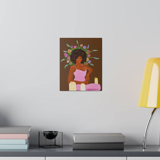 Matte Her Throne  Canvas Print (Solid/Rectangle)