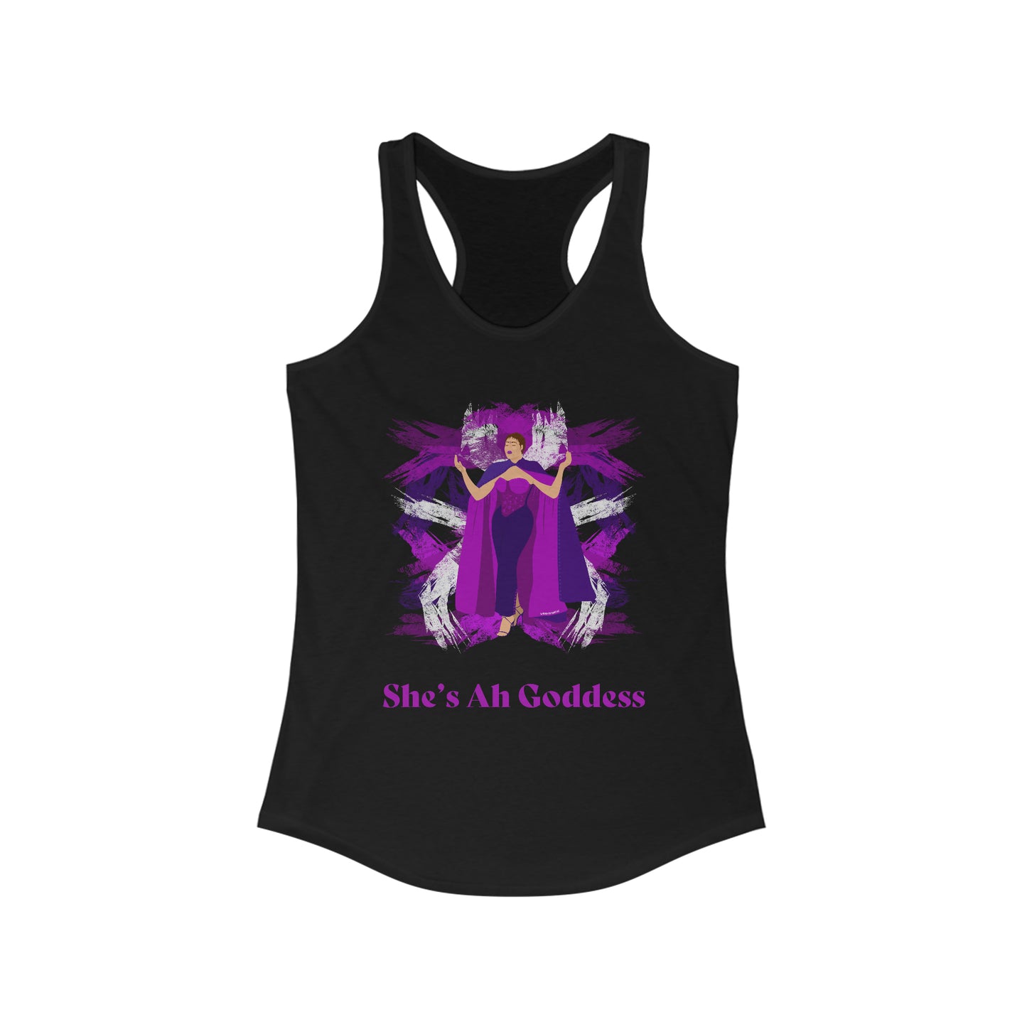 She's Ah Goddess Racerback Tank Top