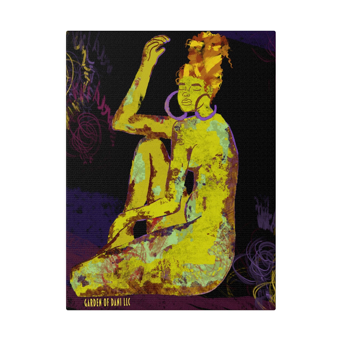 Colors of the Soul Canvas Print (Black)