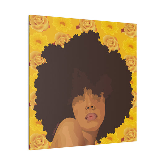 Golden Flower Dance Canvas Print