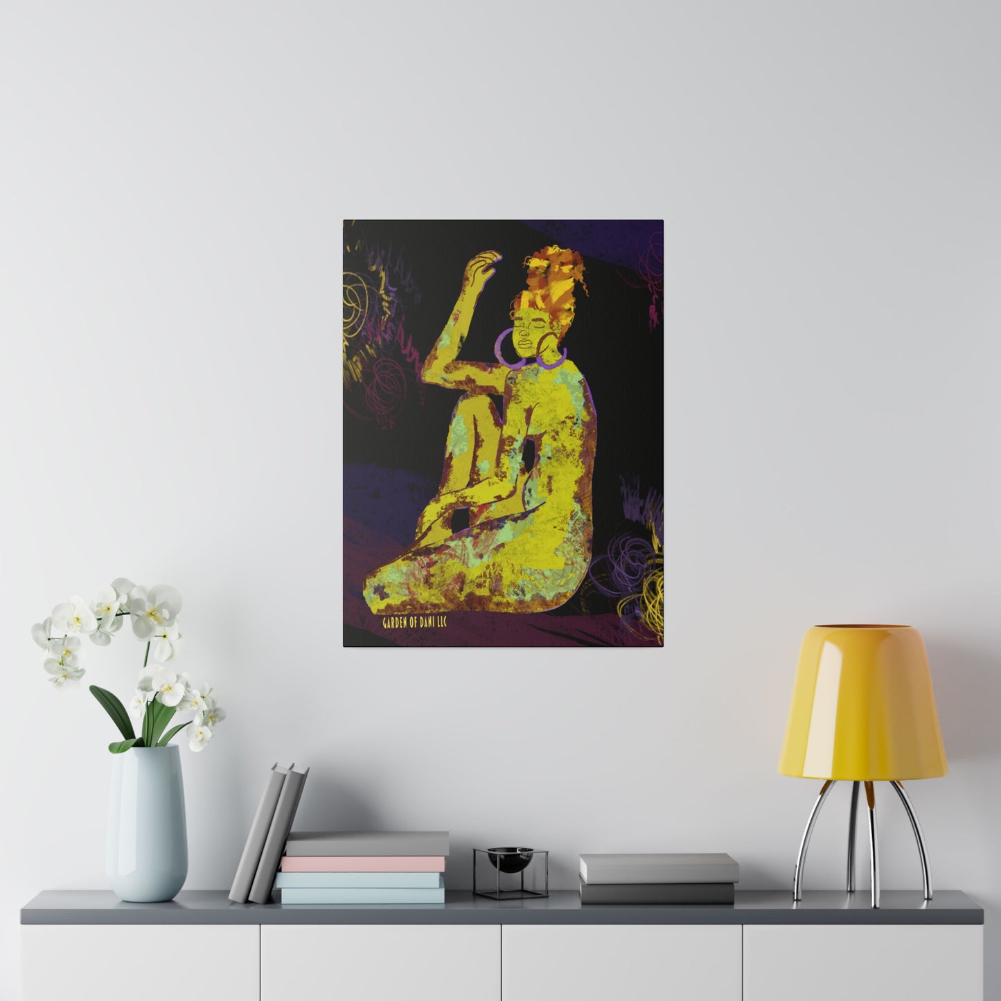 Colors of the Soul Canvas Print (Black)