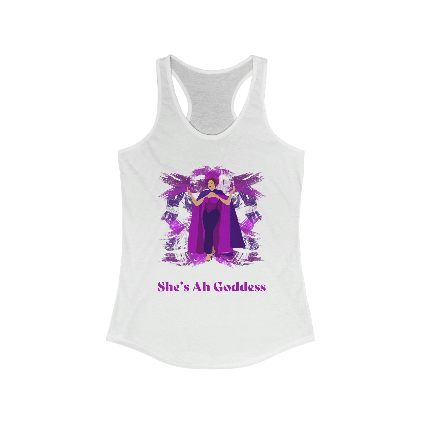 She's Ah Goddess Racerback Tank Top