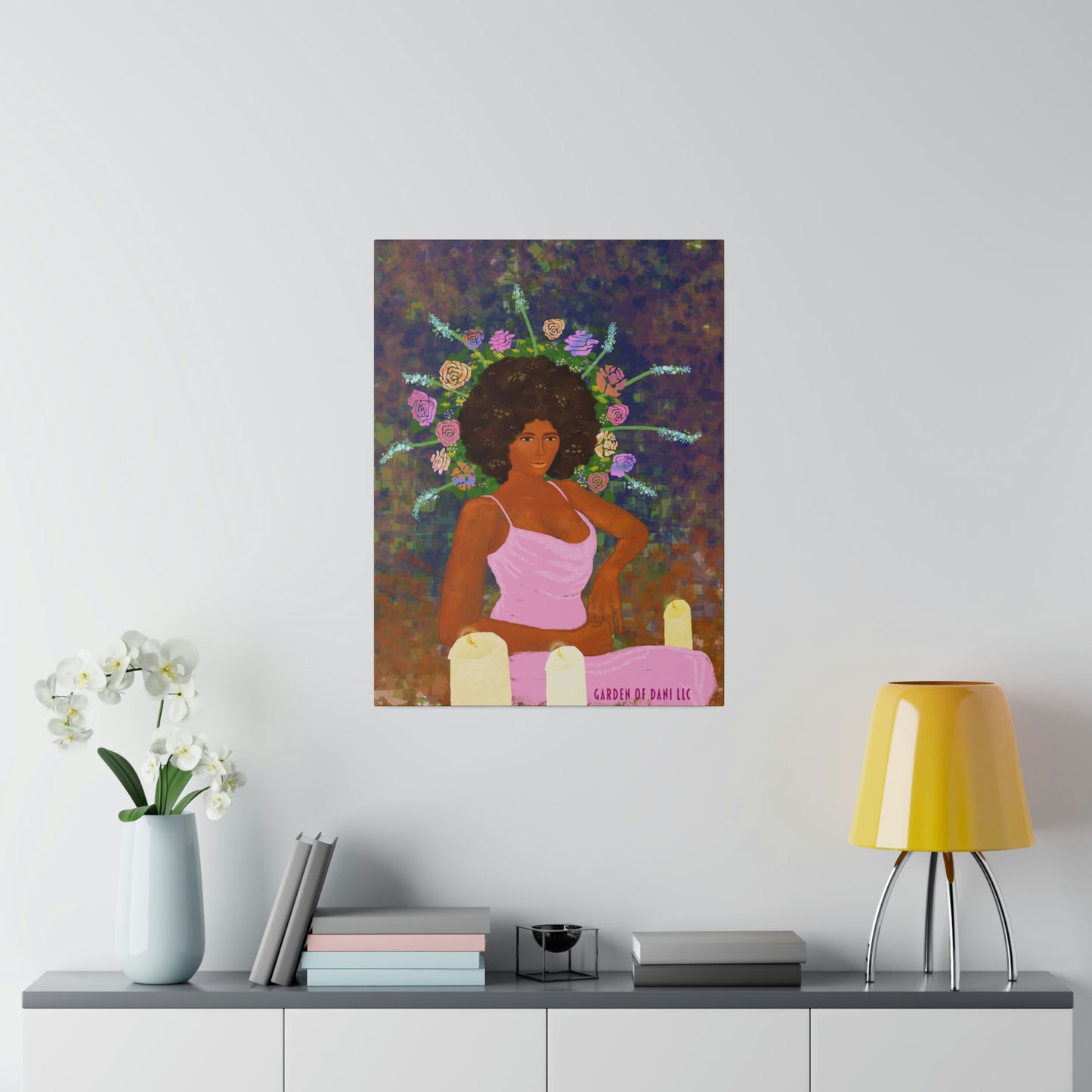 Her Throne Canvas Print (Pattern)