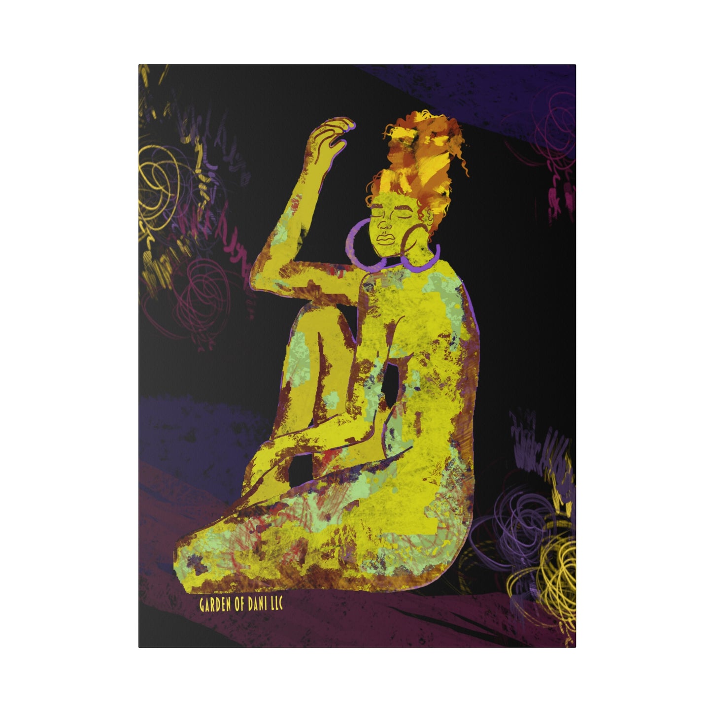 Colors of the Soul Canvas Print (Black)